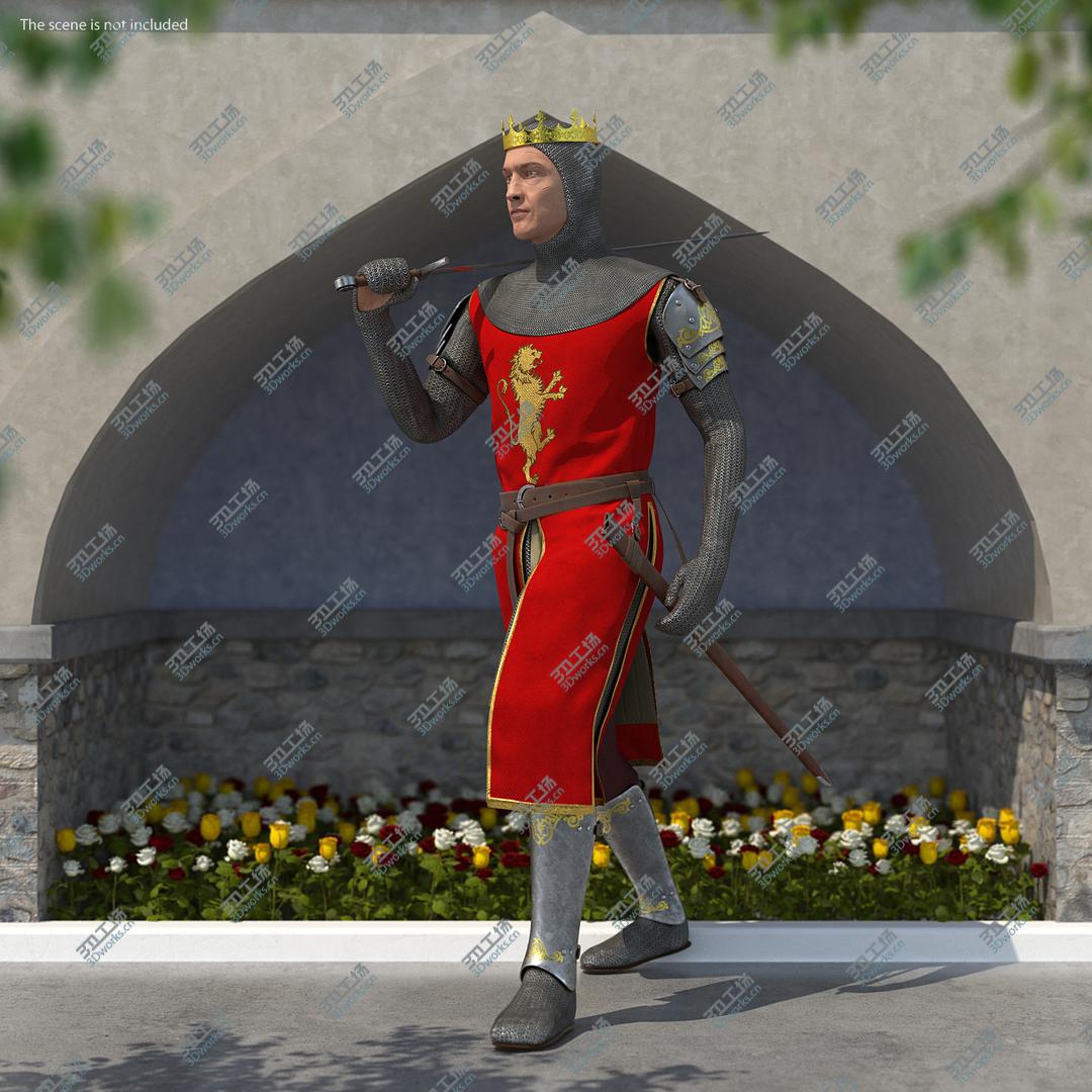 images/goods_img/202104093/3D Crusader Knight King Walking Pose model/1.jpg